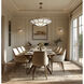 Istria 12 Light 36 inch Ashen Gold Pendant Ceiling Light