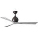Atlas Irene-3 60 inch Textured Bronze with Barn Wood Tone Blades Paddle Fan, Paddle Fan