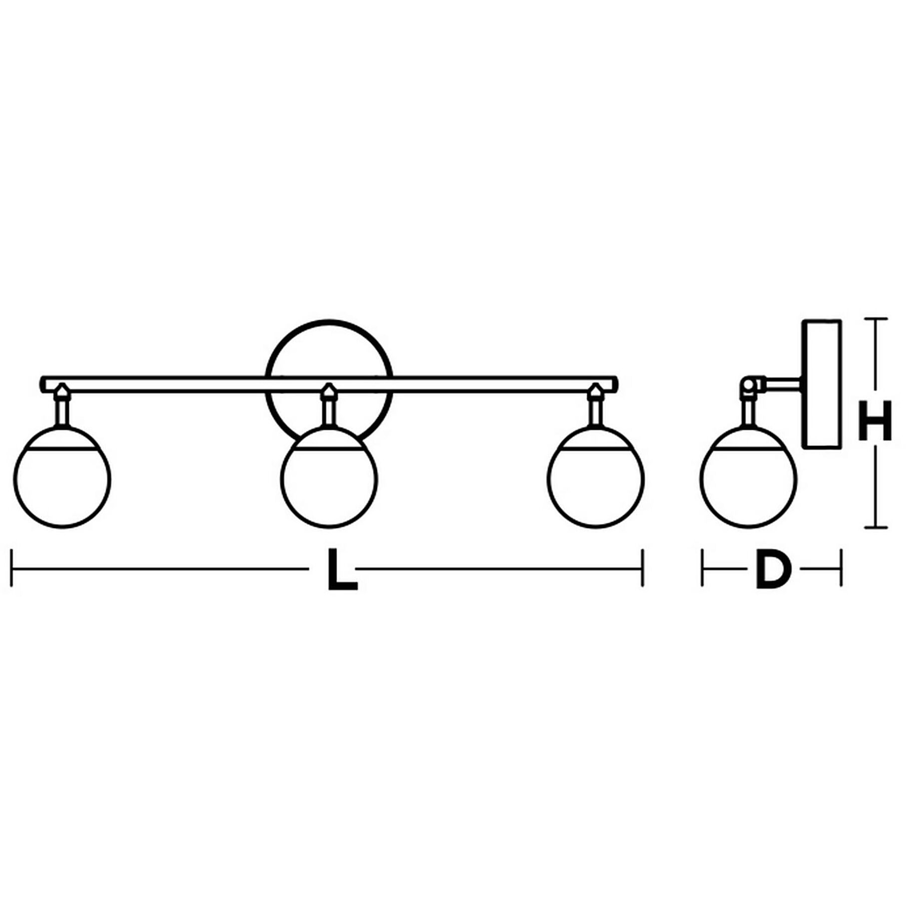 Pearl 3 Light 24 inch Satin Nickel Vanity Light Wall Light