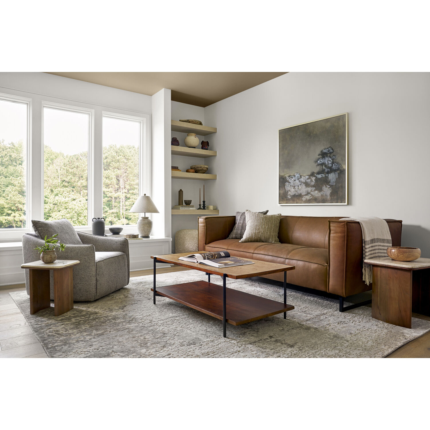 Imola 132 X 96 inch Warm Grey / Ash / Light Silver / Pearl Handmade Rug in 8 x 11