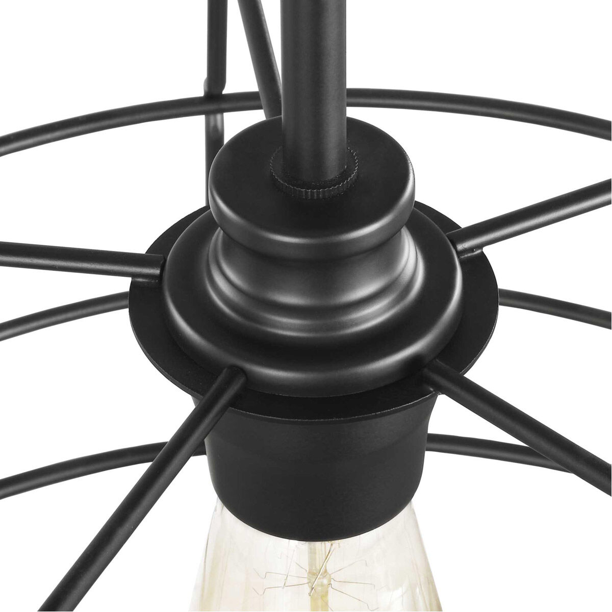 Chambers 1 Light 16.38 inch Matte Black Pendant Ceiling Light