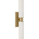 C&M by Chapman & Myers Fairfax 2 Light 4.17 inch Estate Brass Bath Vanity Wall Light in Standard