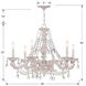 Paris Market 6 Light 28 inch Antique White Chandelier Ceiling Light in Clear Swarovski Strass