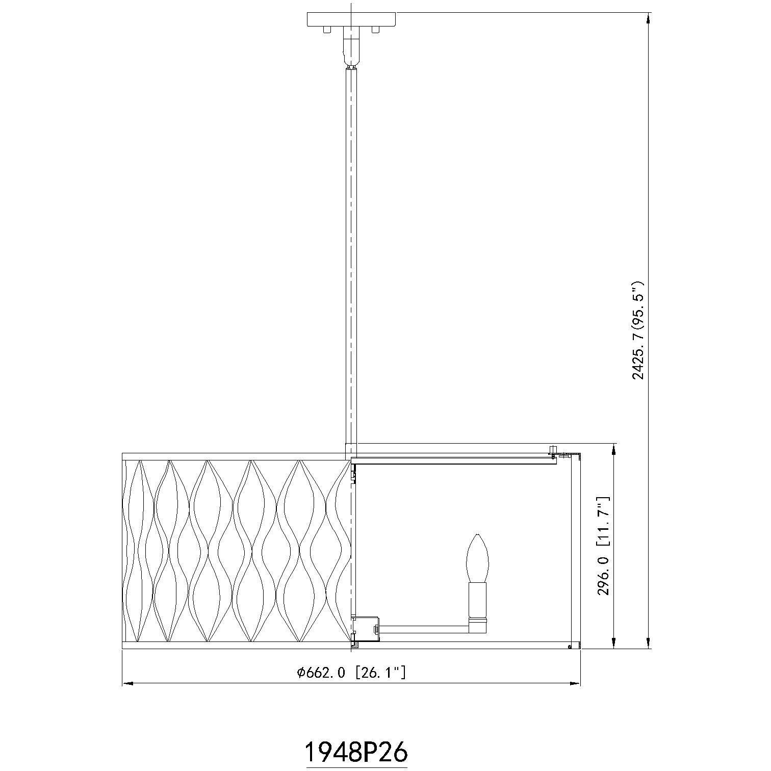 Harden 8 Light 26.25 inch Matte Black Pendant Ceiling Light
