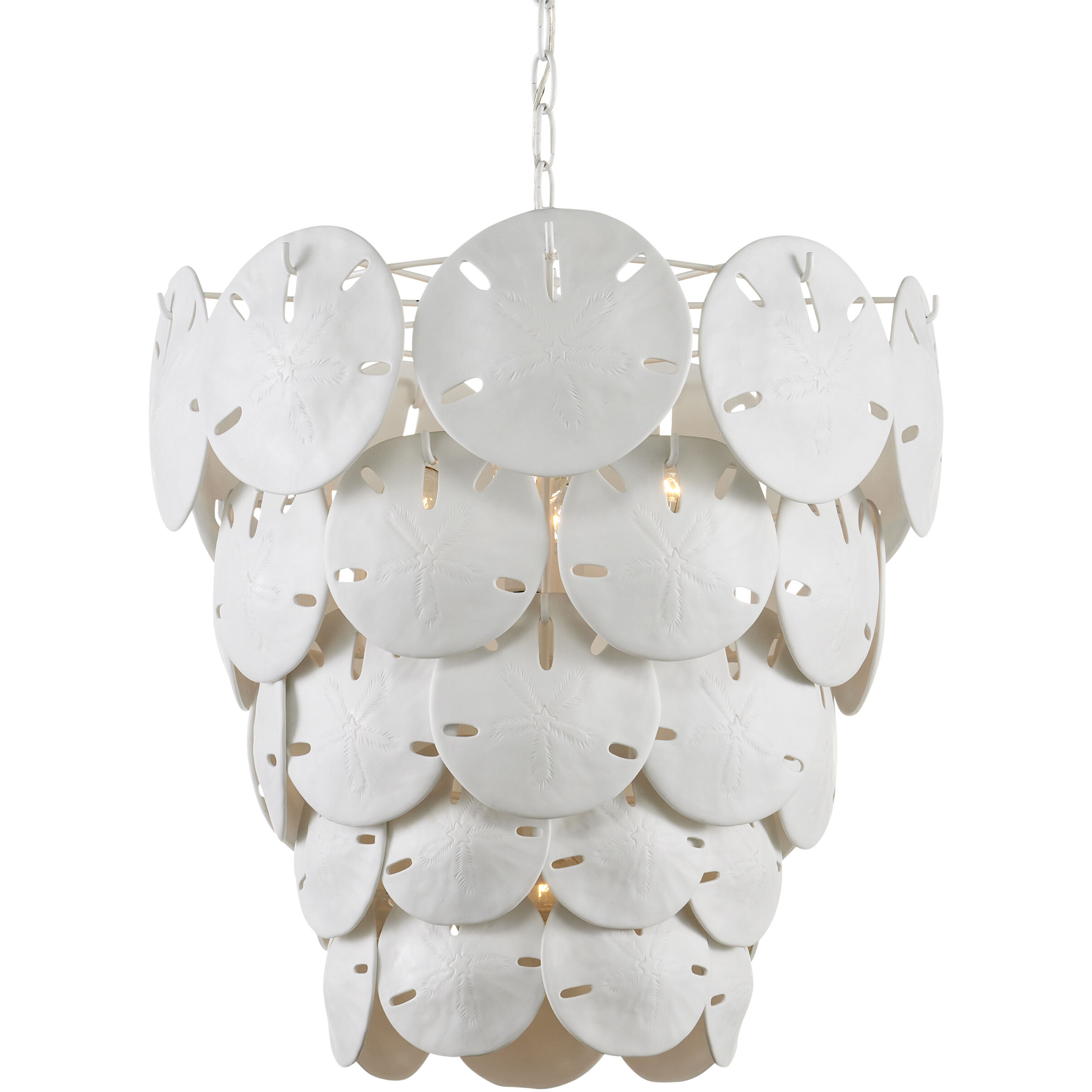 Tulum 5 Light 20 inch Sugar White and White Chandelier Ceiling Light, Marjorie Skouras Collection