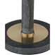Miles 14 inch Natural and Polished Brass Accent Table