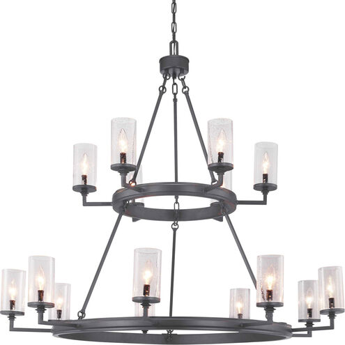 Gresham 15 Light 47 inch Graphite Chandelier Ceiling Light, Design Series