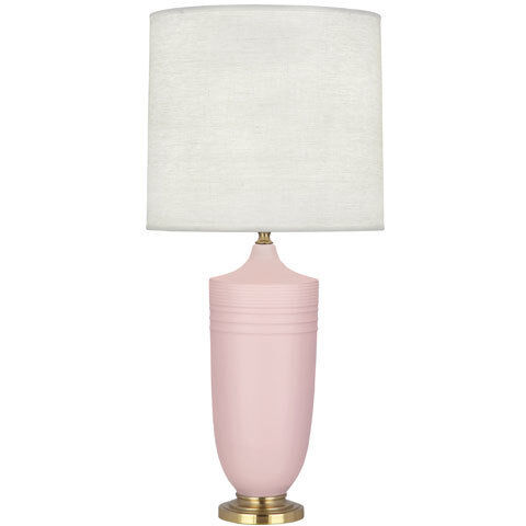Robert Abbey MWR27 Michael Berman Hadrian 28.75 inch 150 watt Matte Woodrose Table Lamp Portable Light in Modern Brass