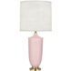 Michael Berman Hadrian 28.75 inch 150.00 watt Matte Woodrose Table Lamp Portable Light in Modern Brass
