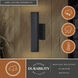 Chiasso LED 14.25 inch Textured Black Outdoor Wall
