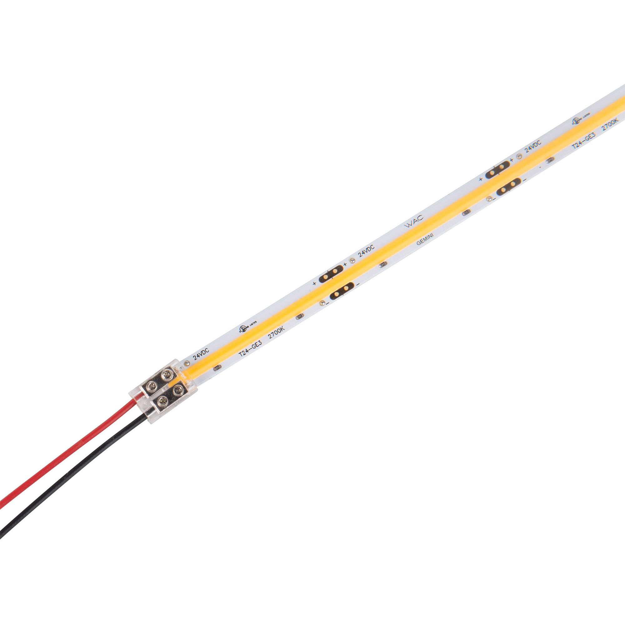 Gemini 24 LED 288 inch White LED COB Tape Light in 2700K, 24ft