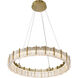 Sevryn LED 27.5 inch Soft Brass Ring Pendant Ceiling Light