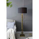 Anita 65 inch 60.00 watt Gold and Black Floor Lamp Portable Light