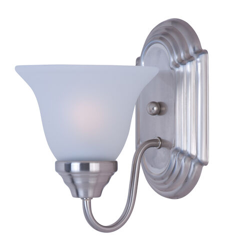 Essentials - 801x 1 Light 6 inch Satin Nickel Wall Sconce Wall Light in Frosted