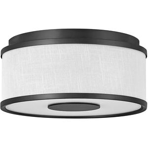 Galerie Halo LED 13.25 inch Black Indoor Flush Mount Ceiling Light