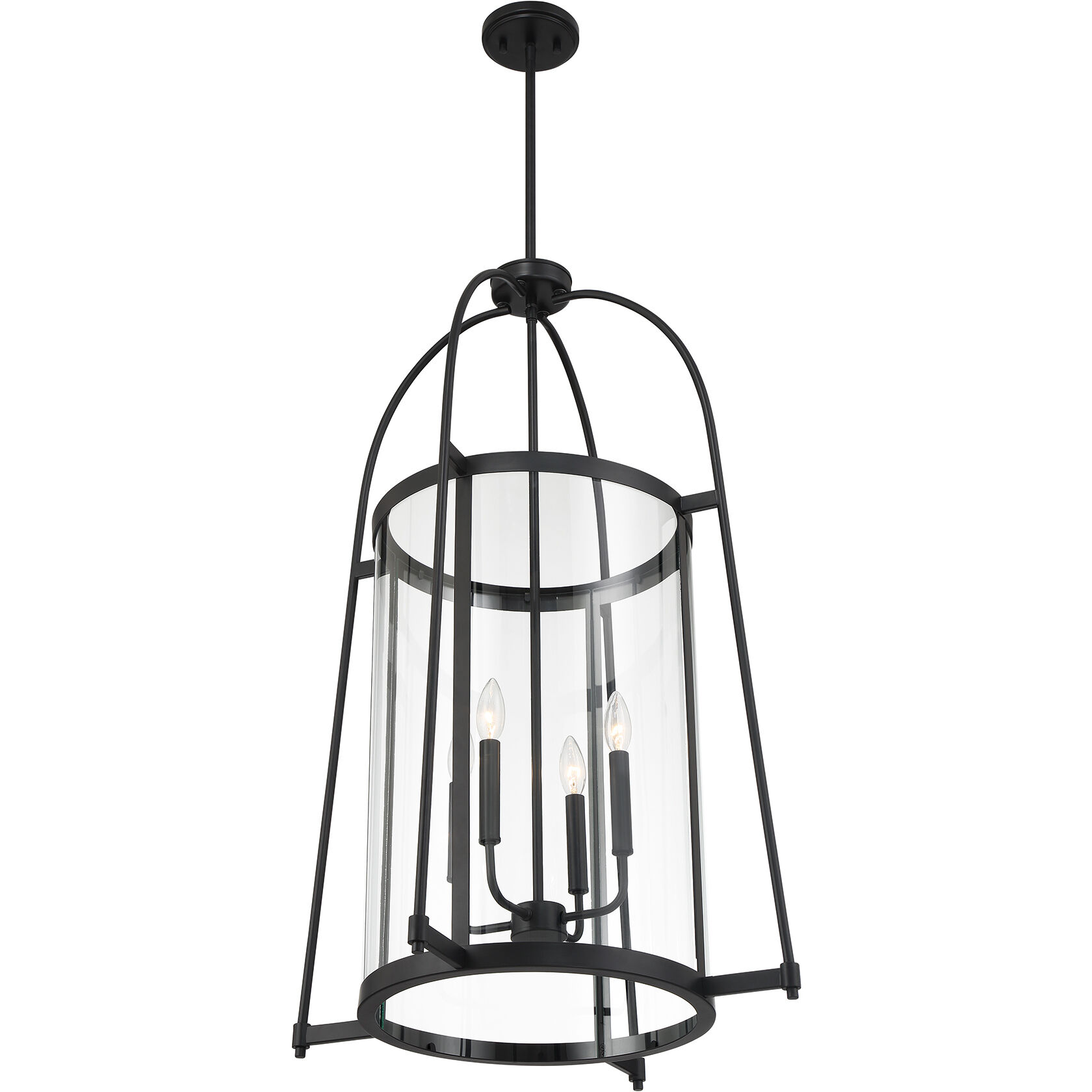 Rosedale 4 Light 23 inch Matte Black Pendant Ceiling Light