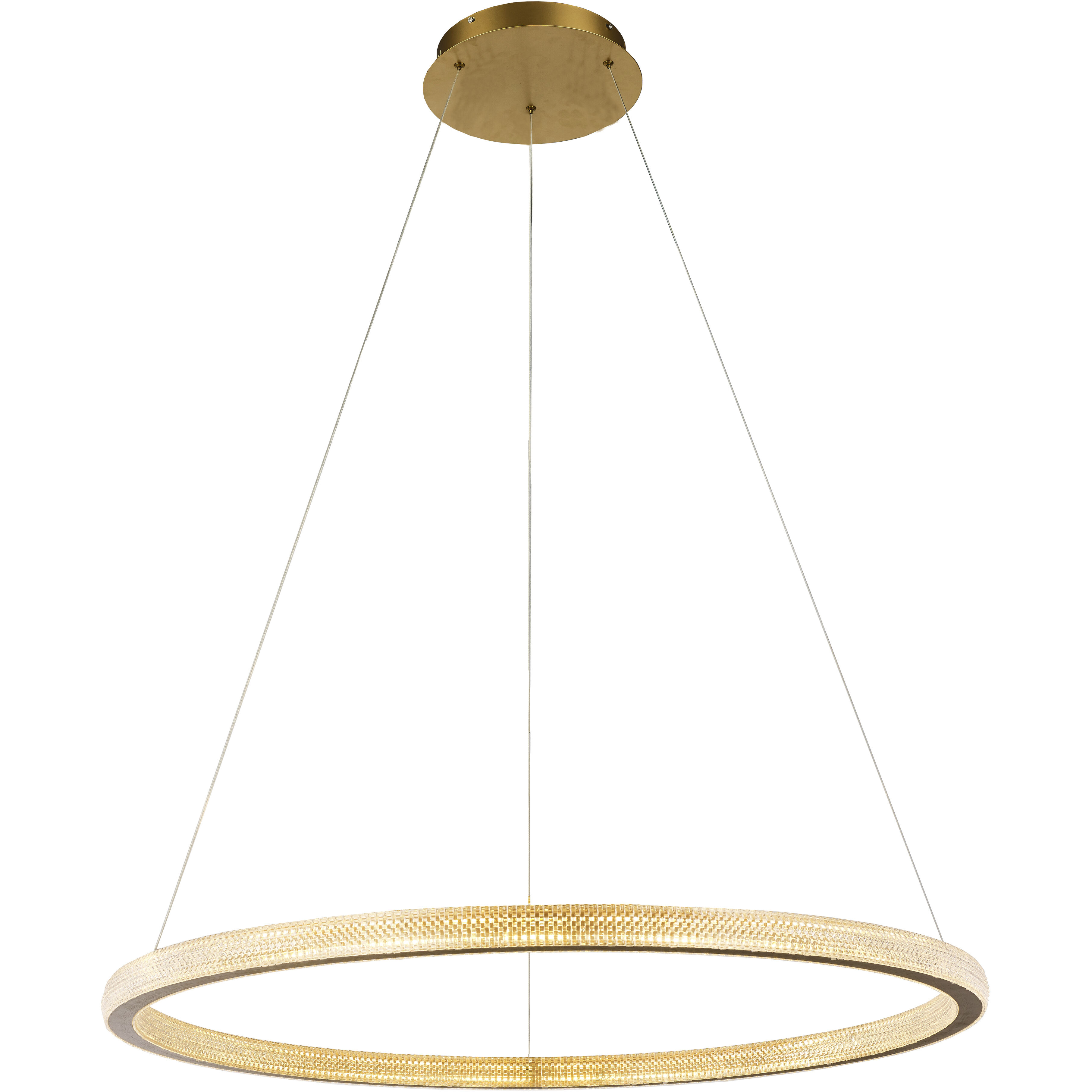Canada LED 42.5 inch Sand Gold Chandelier Ceiling Light