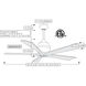 Atlas Irene-5 42 inch Textured Bronze with Barnwood Tone Blades Ceiling Fan in Barn Wood, Paddle Fan