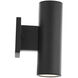 Cylinder LED 9.42 inch Black Outdoor Wall Light