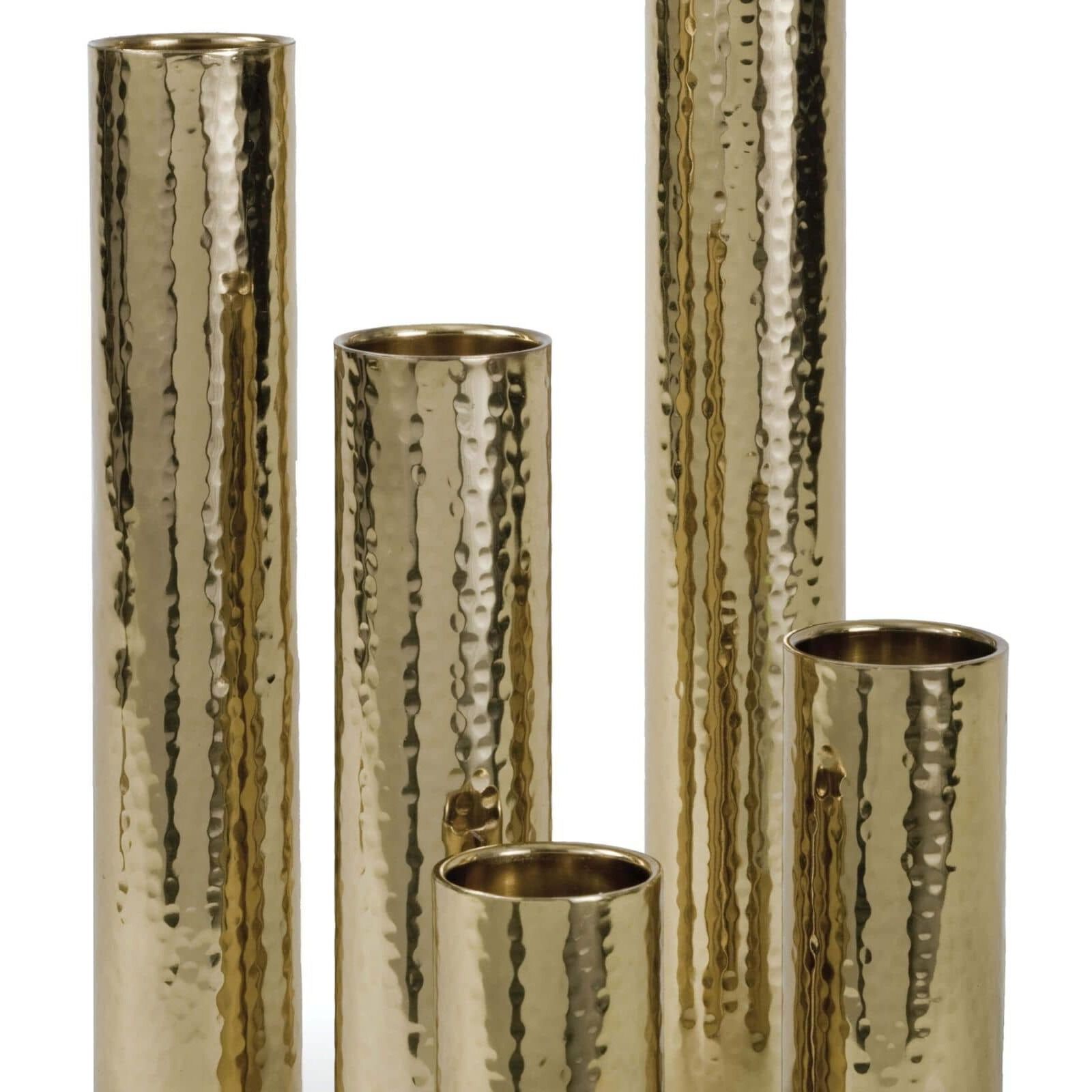 Hammered Bud 12 X 1.75 inch Vase