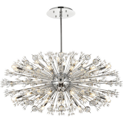 Vera 38 Light 48 inch Chrome Pendant Ceiling Light