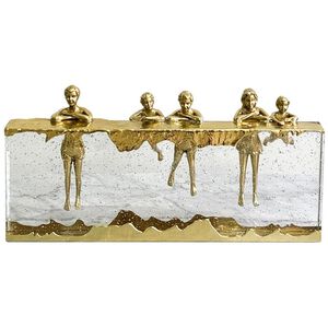 Pool Day 16 X 8 inch Sculpture