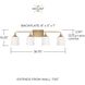 Presley 4 Light 36.75 inch Aged Brass Vanity Light Wall Light
