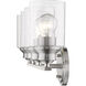 Gemma 4 Light 31 inch Satin Nickel Vanity Light Wall Light