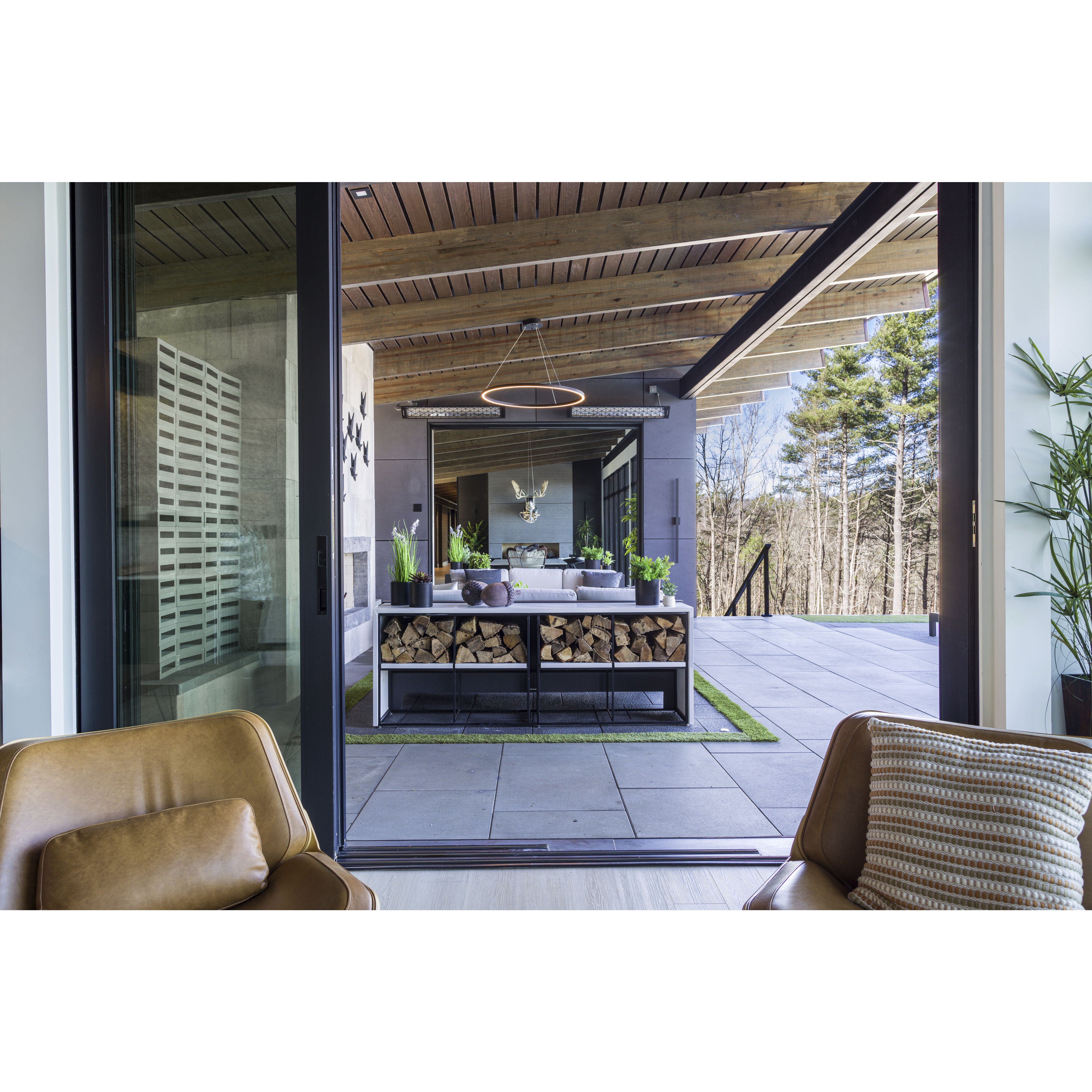 Alumilux Line LED 51 inch Black Outdoor Wall Sconce