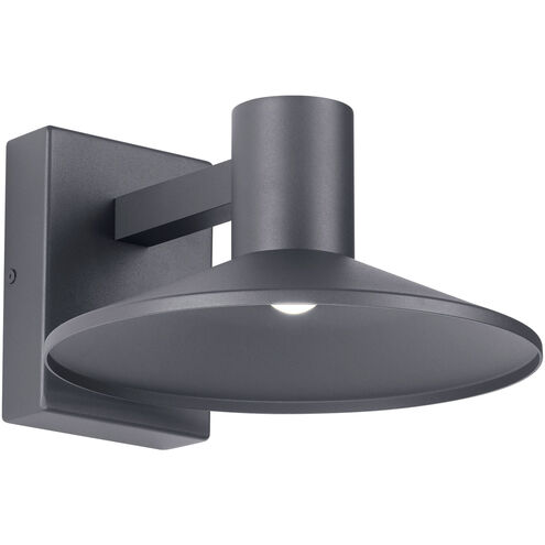 Sean Lavin Ash LED 9.6 inch Charcoal Outdoor Wall Light in LED 90 CRI 2700K High Output, Button Photocontrol, Dome, Integrated LED
