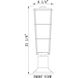 Helix 1 Light 22 inch Black Outdoor Pier Mounted Fixture