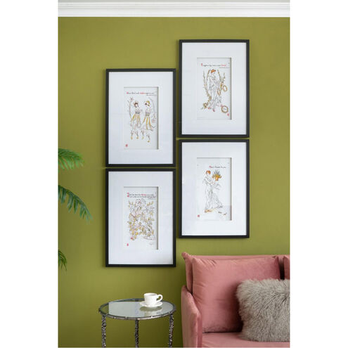 Smithsonian Black/White/Yellow Wall Art, Assorted Goddesses Close Encounters