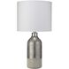 Varnish 23.5 inch 100 watt Silvered Taupe & Off-White Table Lamp Portable Light