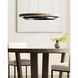 Sean Lavin Grace LED 35.8 inch MATTE BLACK/WEATHERED OAK WOOD Chandelier Ceiling Light, Integrated LED
