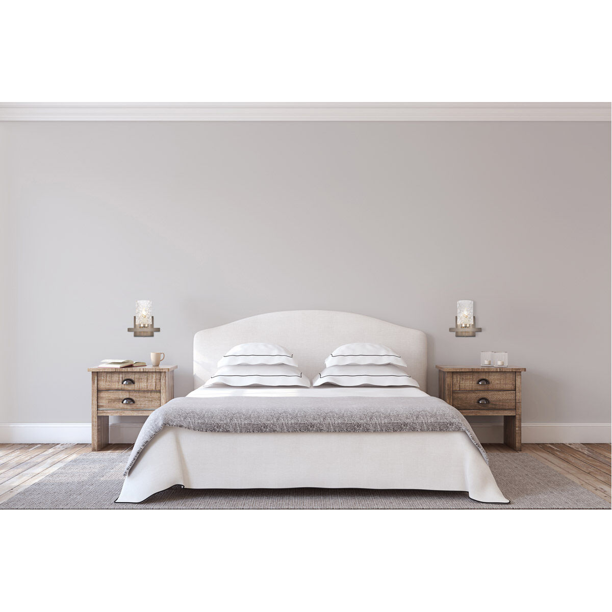 Cassie 1 Light 8 inch Stain Nickel Bath Sconce Wall Light