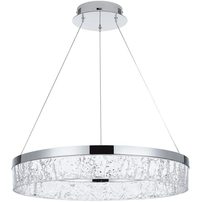 Linden 1 Light 22 inch Chrome Chandelier Ceiling Light