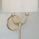 Claire 2 Light 11.25 inch Brushed Champagne Sconce Wall Light