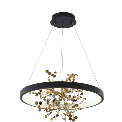 Canada LED 24 inch Sand Black Chandelier Ceiling Light