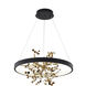 Canada LED 24 inch Sand Black Chandelier Ceiling Light