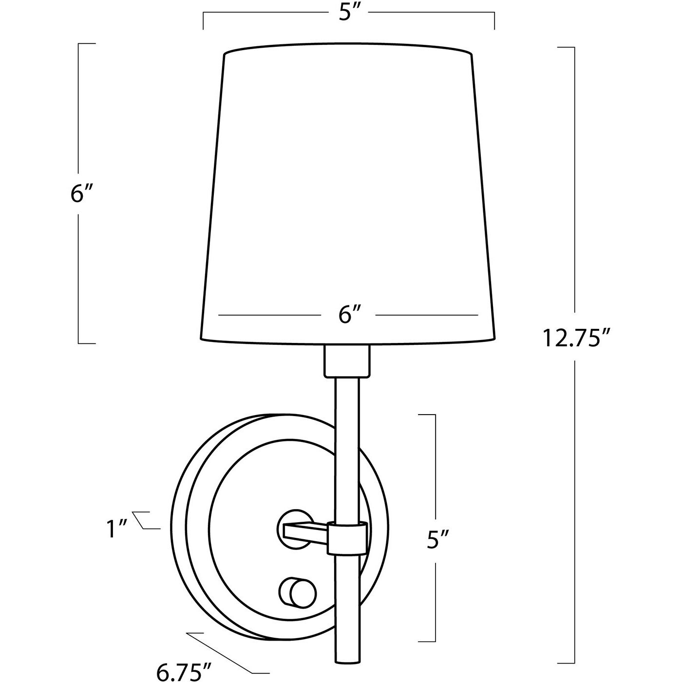 Franklin Wall Sconce Wall Light in Natural Brass