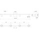 Dune LED 40.25 inch Brushed Nickel Bath Vanity Light Wall Light