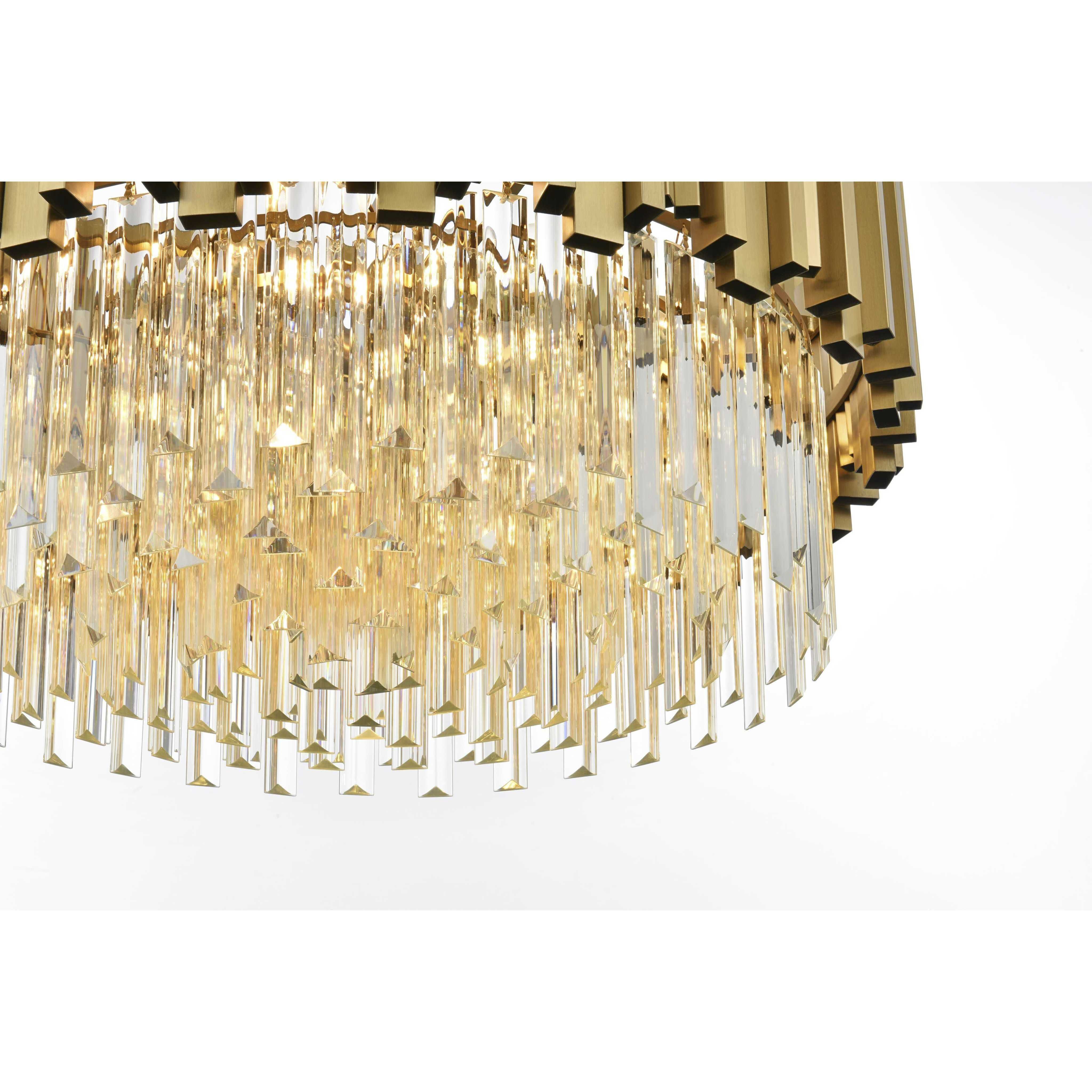 Willow 8 Light 24 inch Satin Gold Chandelier Ceiling Light