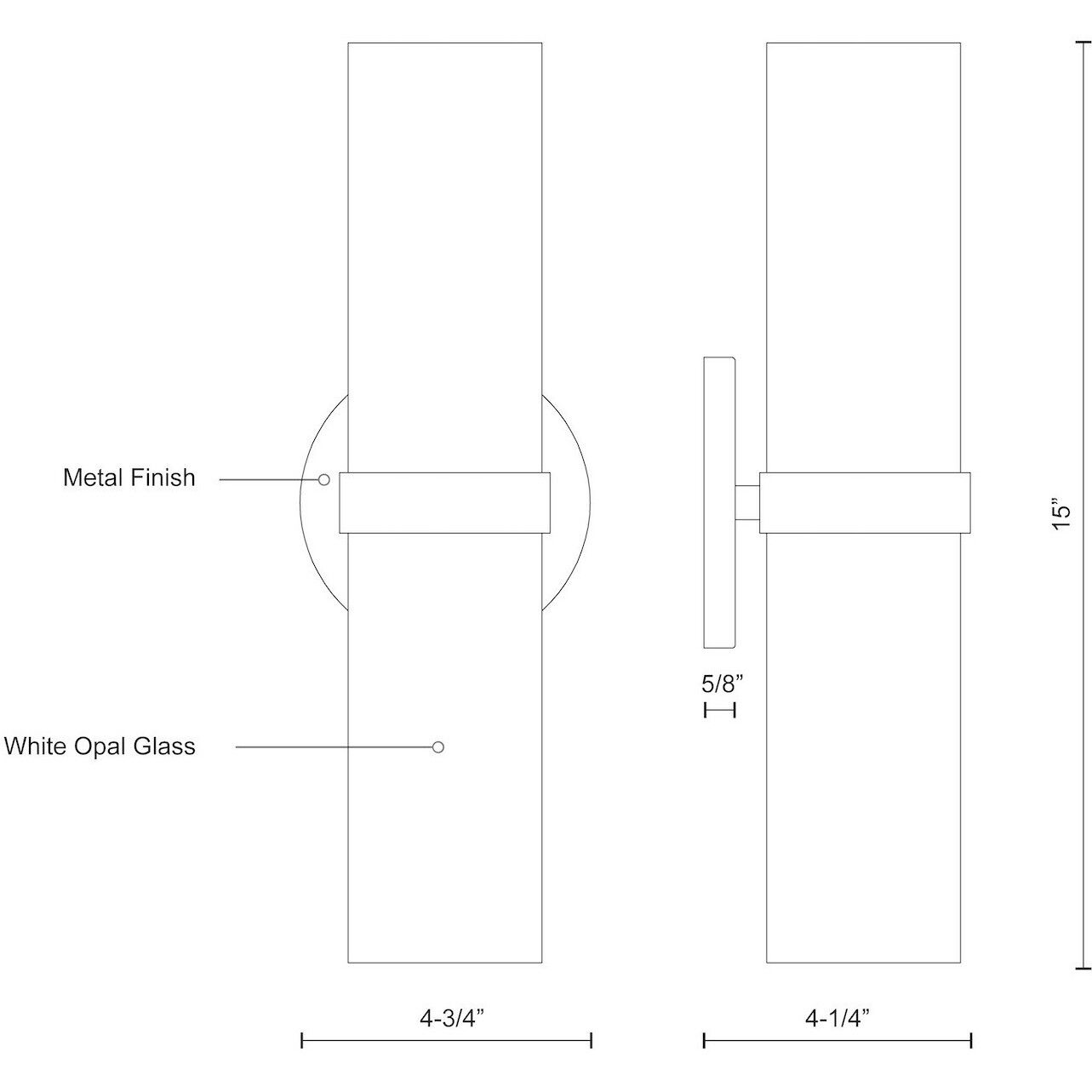 Milano Wall Sconce Wall Light in Chrome
