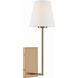 Lena 1 Light 6 inch Vibrant Gold Sconce Wall Light
