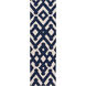 Paddington 36 X 24 inch Navy, Beige Rug