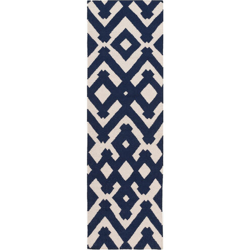 Paddington 36 X 24 inch Navy, Beige Rug