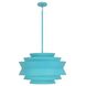 Pierce 3 Light 23 inch Egg Blue Pendant Ceiling Light