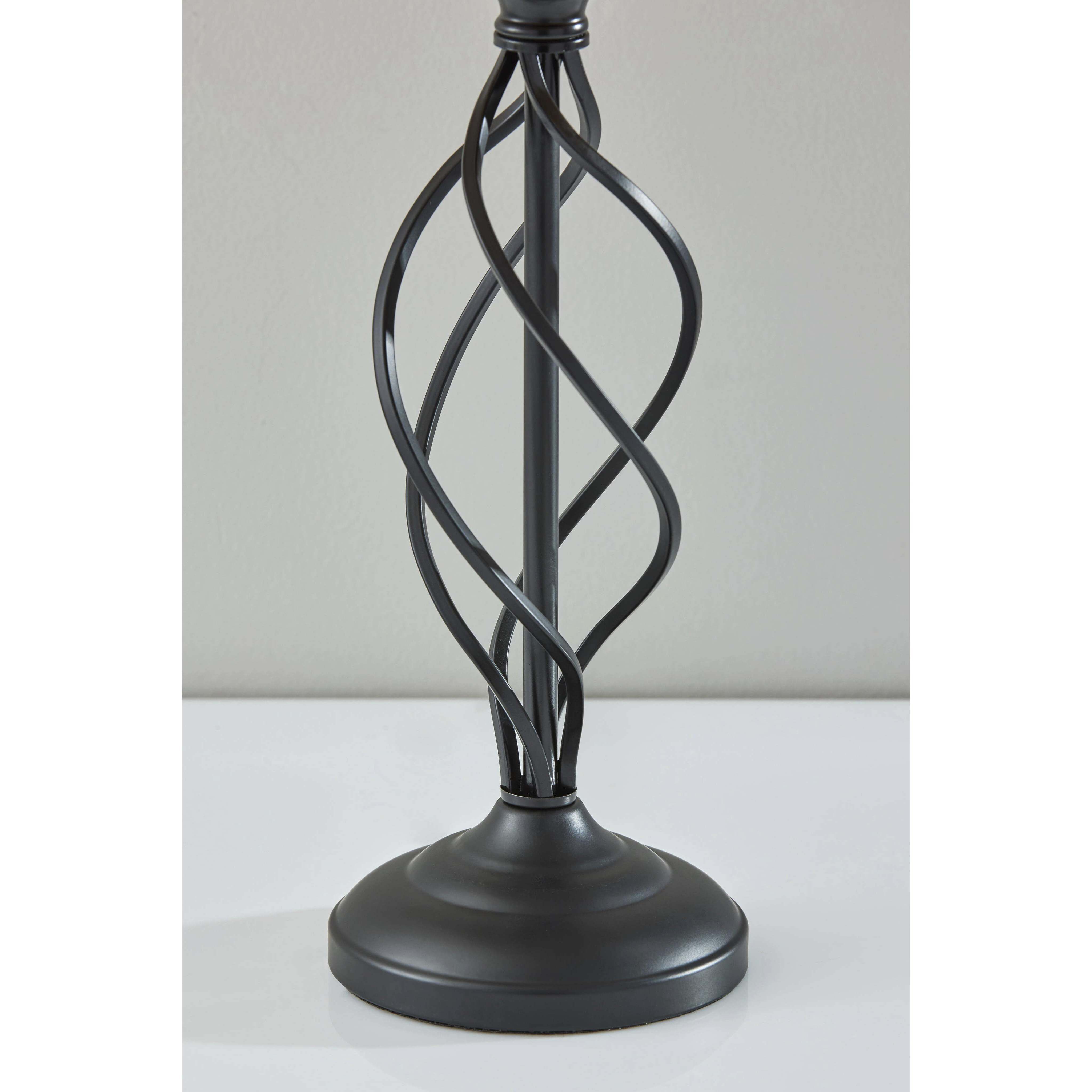 Darcy 26 inch 60.00 watt Black Metal Table Lamp Portable Light, Simplee Adesso