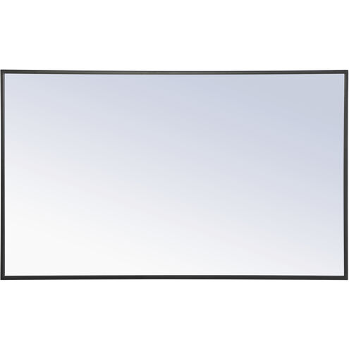 Monet 40 X 24 inch Black Wall Mirror