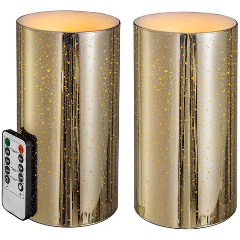 Speckled 8 X 4 inch LED Candle